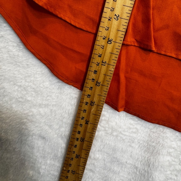 Guy Laroche Dress Shirt Mens 16 Orange 100% Cotton Long Sleeve Office Preppy - Picture 7 of 8